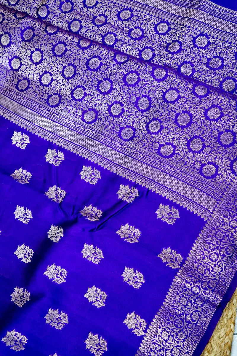 PURPLE COLOR PURE DUPIAN SILK SAREE