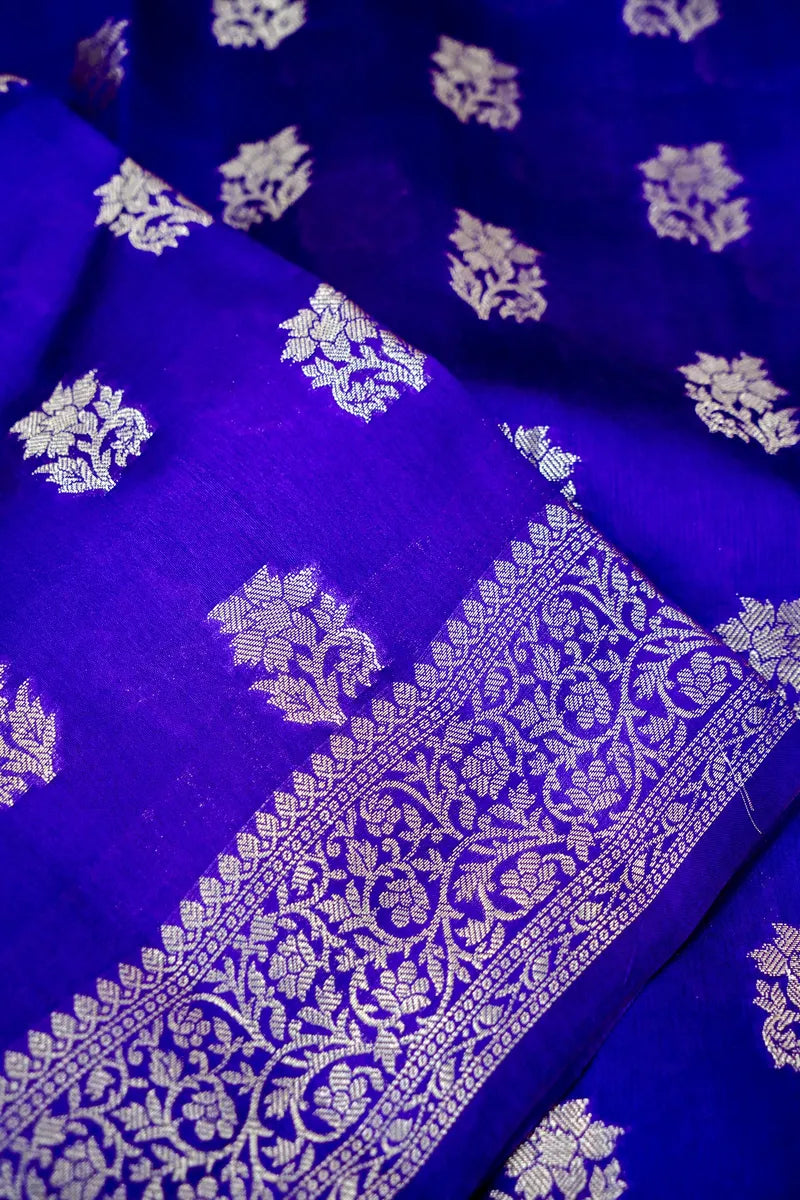 PURPLE COLOR PURE DUPIAN SILK SAREE