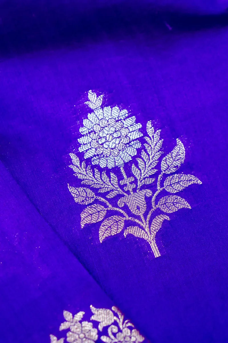 VOILET COLOR PURE DUPIAN SILK SAREE