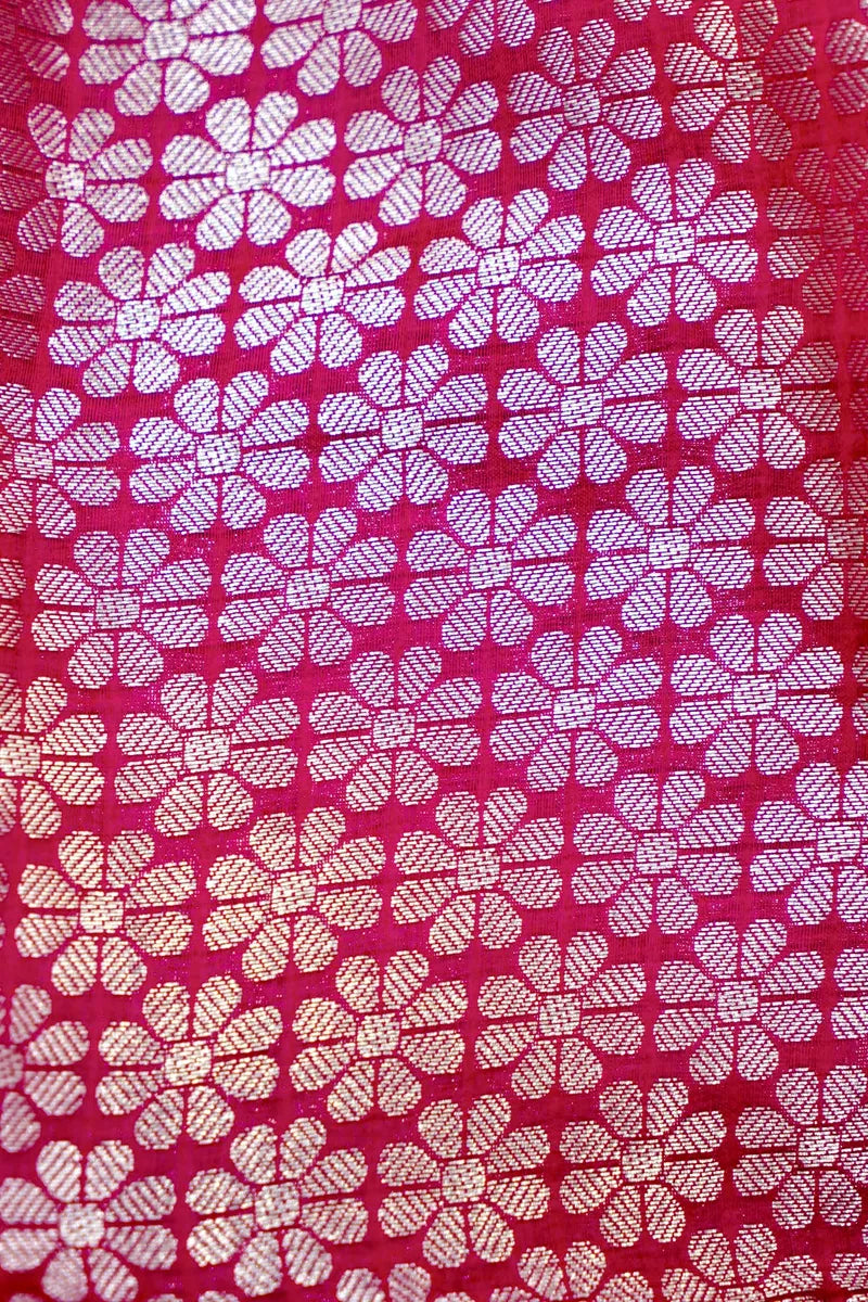 PINK COLOR PURE CHINIYA SILK SAREE