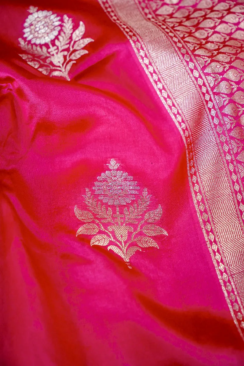 PINK COLOR PURE DUPIAN SILK SAREE