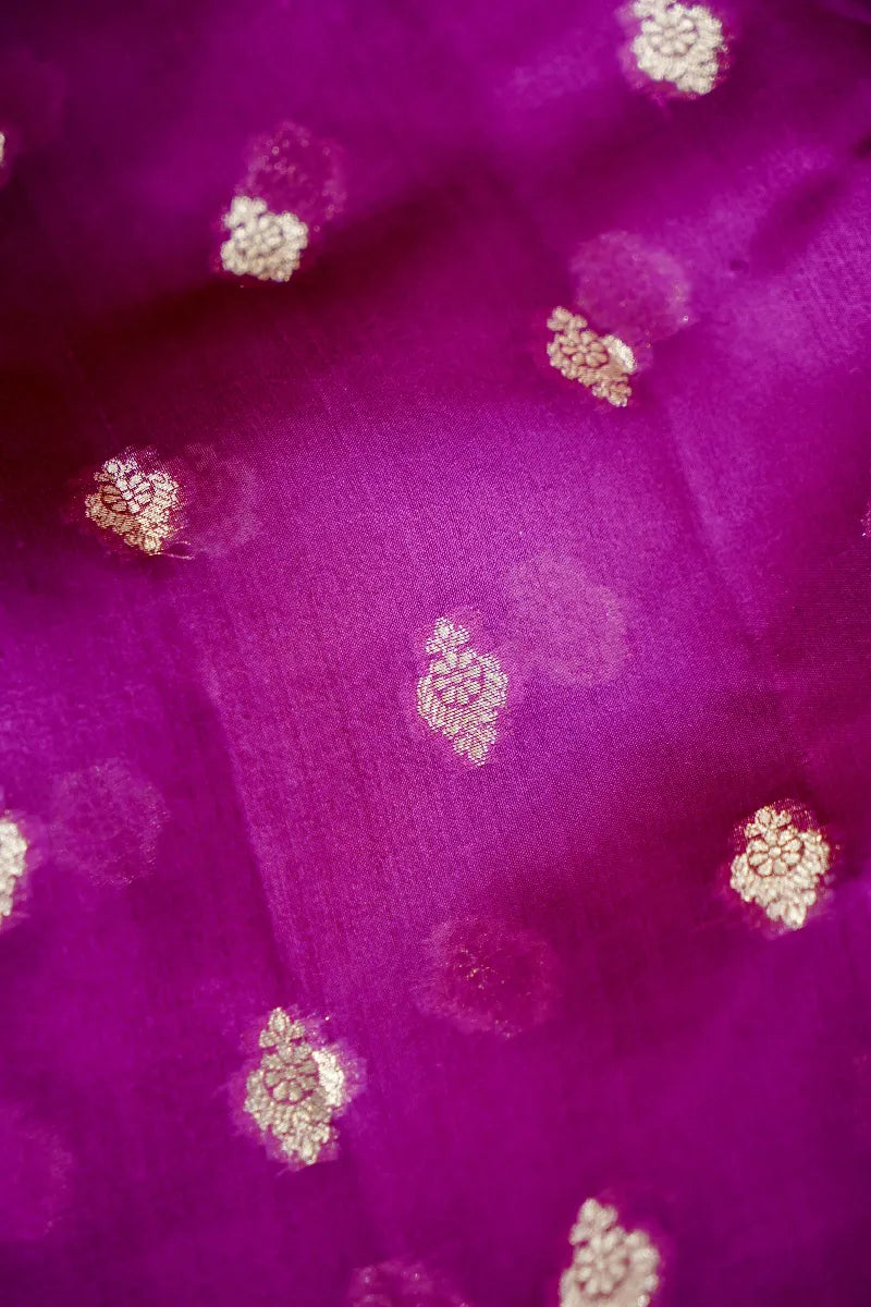 PURPLE COLOR PURE DUPIAN SILK SAREE