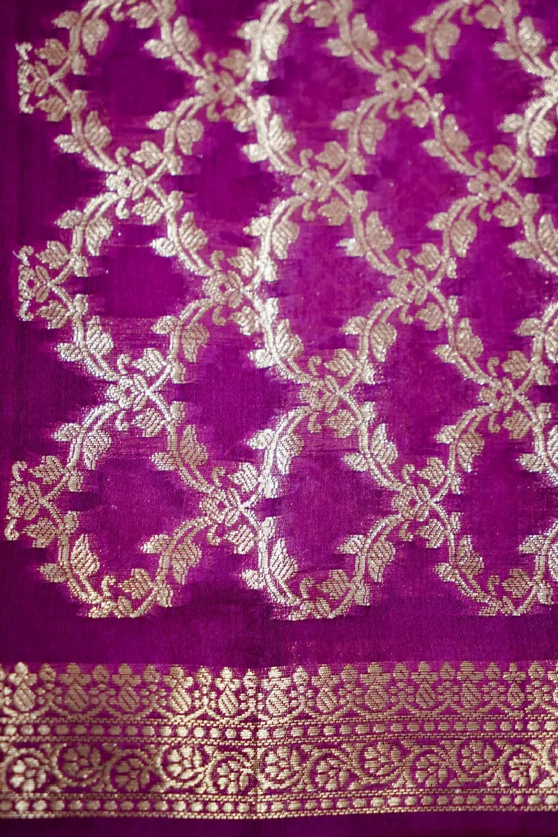 PURPLE COLOR PURE DUPIAN SILK SAREE