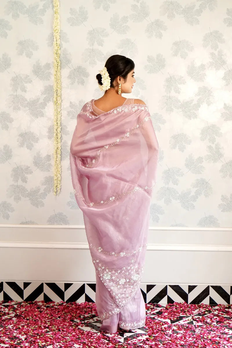 LAVENDER COLOR SAREE