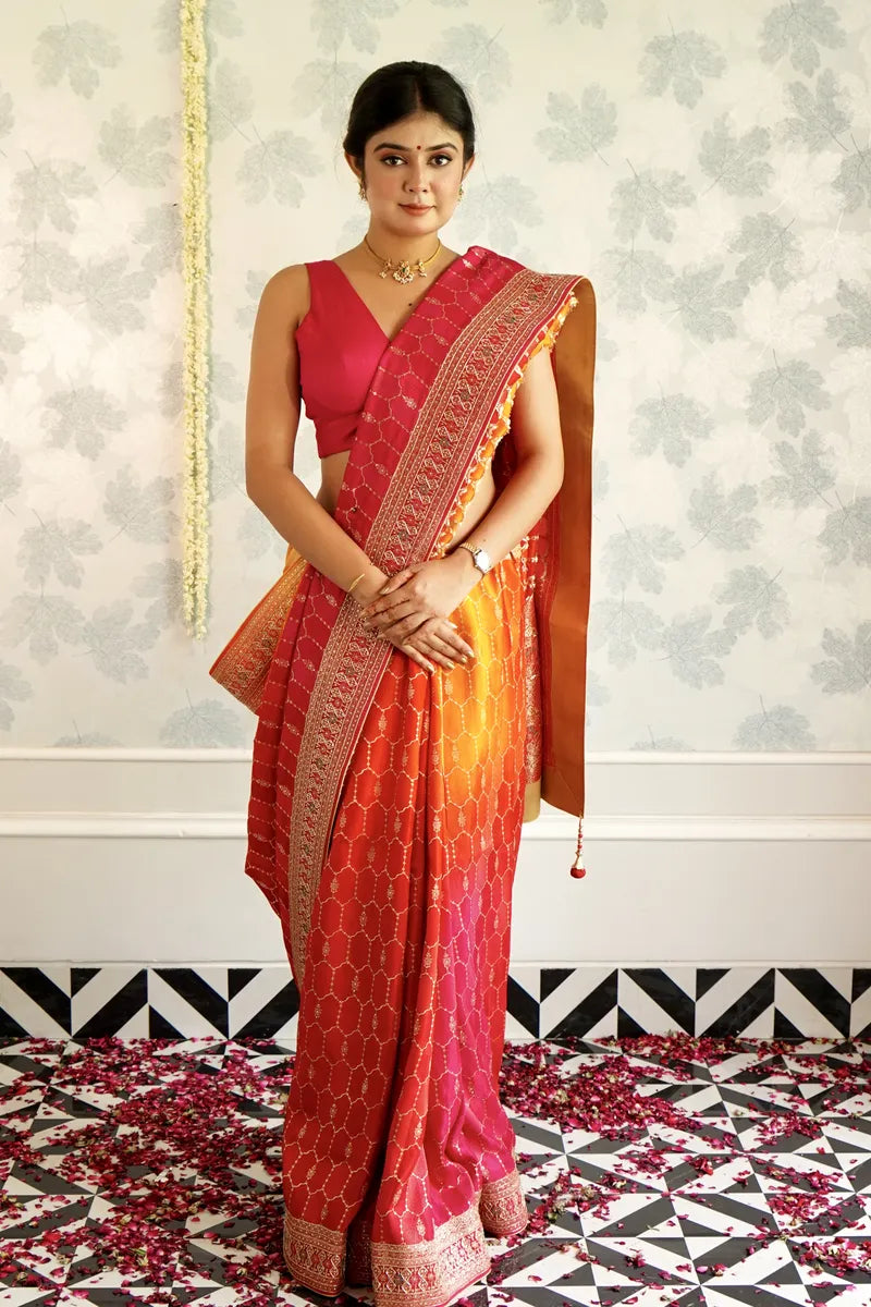 RANGKART COLOR DOLA SILK SAREE