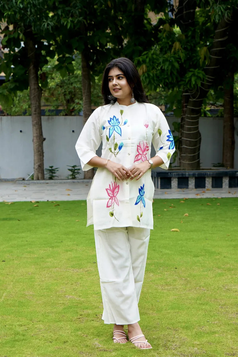 FLORAL BLISS COTTON CORD SET