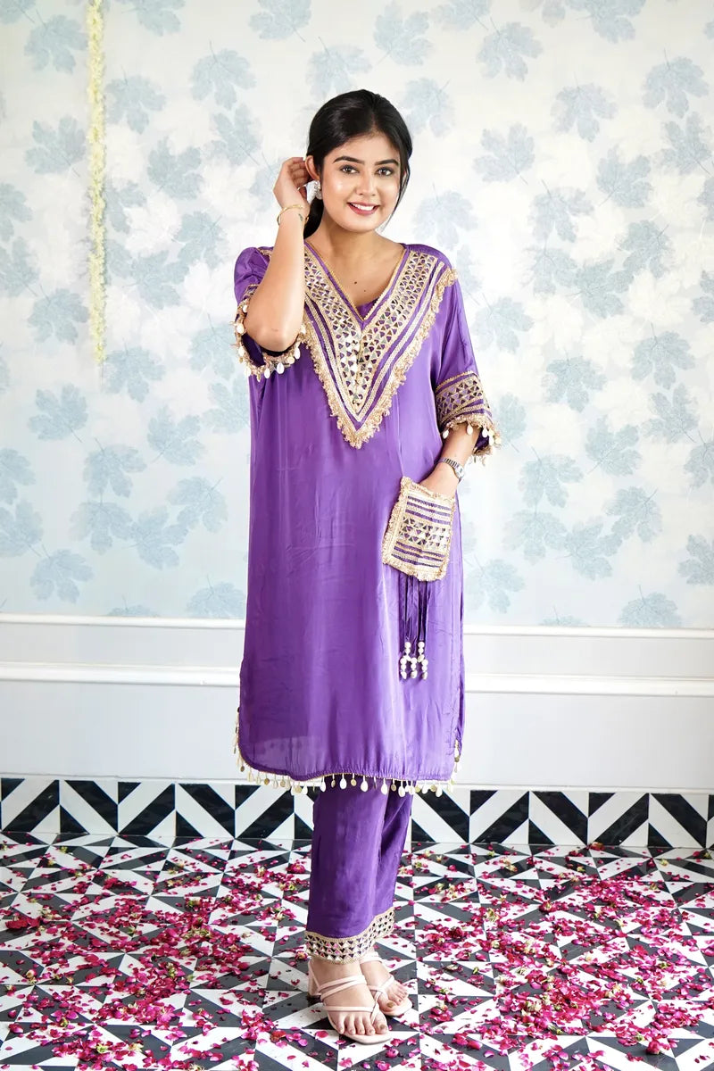 GLAM IN GOTA: THE PURPLE EDITION CO.ORD SET