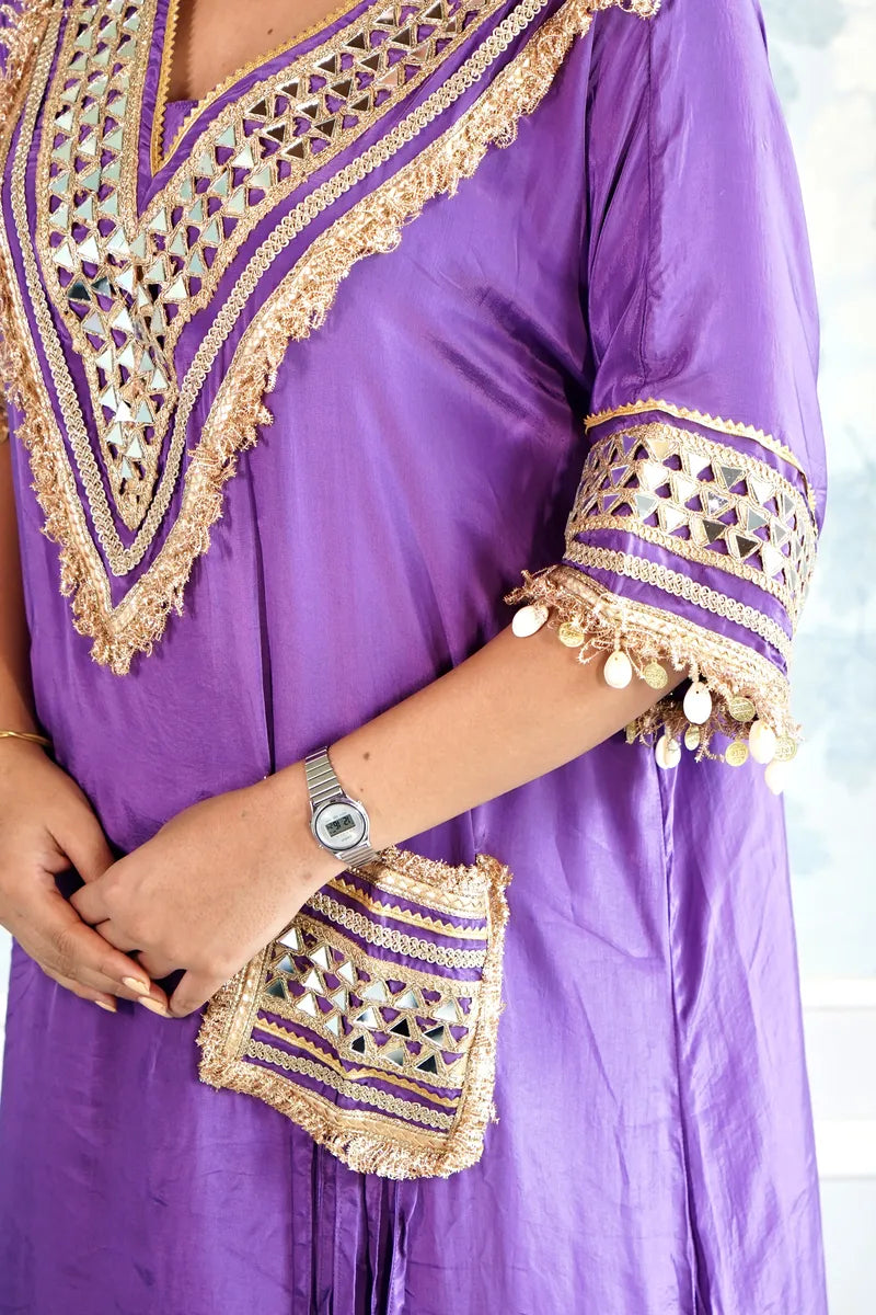 GLAM IN GOTA: THE PURPLE EDITION CO.ORD SET