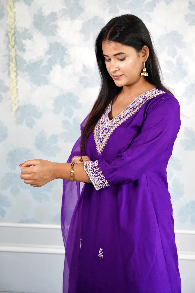 "PURPLE GLOW – EMBROIDERED BEAUTY FOR EVERY OCCASION"
