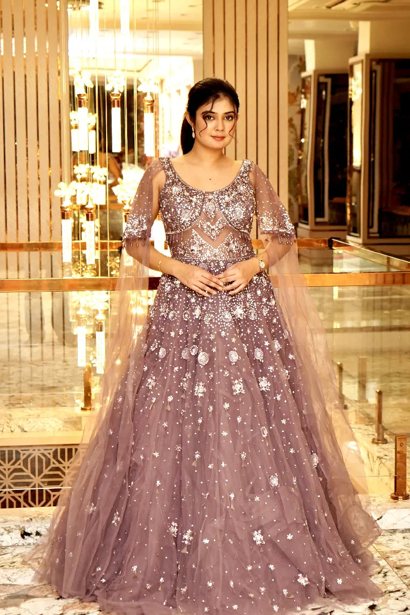 "Glimmering Grace – Bridal Galaxy Edition" MOF COLOUR DESIGNEER  GOWN