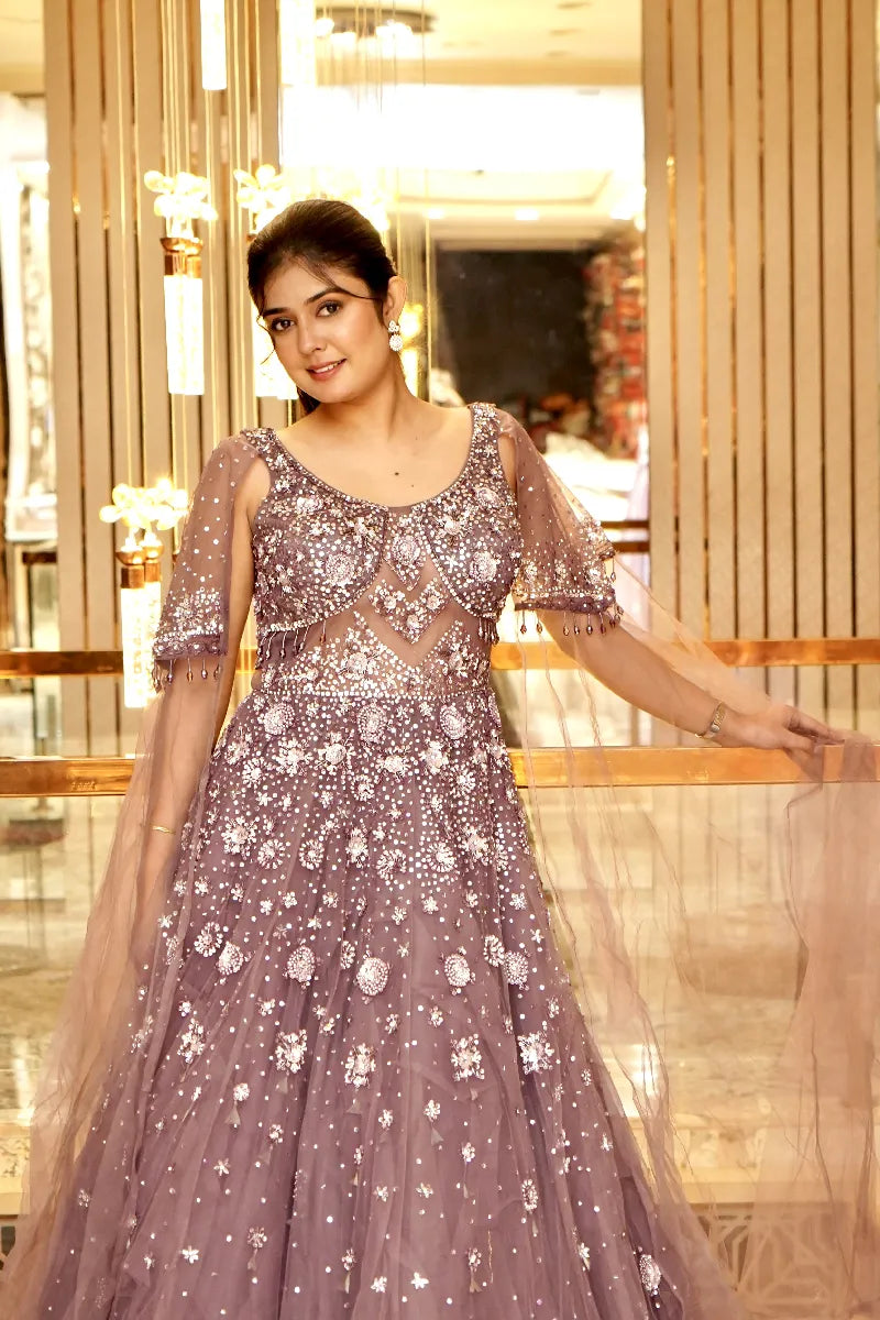 "Glimmering Grace – Bridal Galaxy Edition" MOF COLOUR DESIGNEER  GOWN