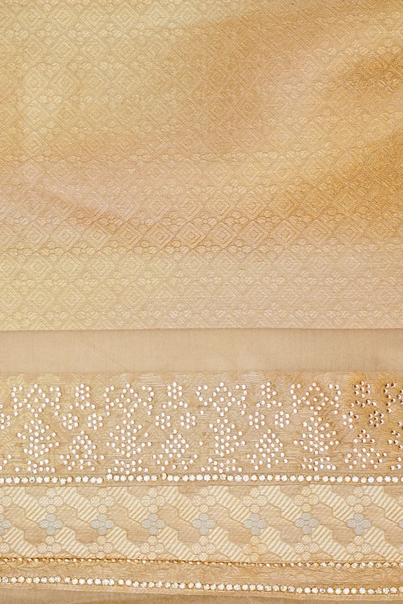 BANARASI GRAY WITH GOLDEN SHADE COLOR FANCY SAREE