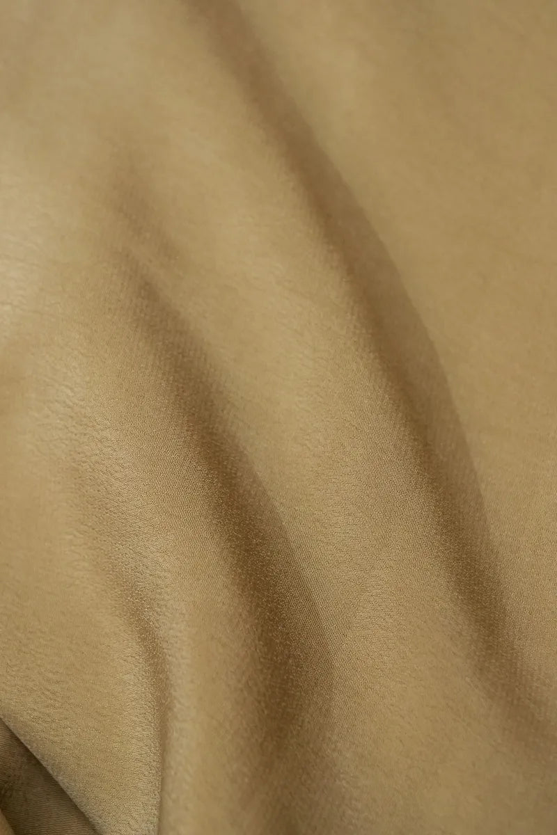 PURE BANARASI GEORGETTE SILK CHIKU COLOR UNSTITCHED SUIT