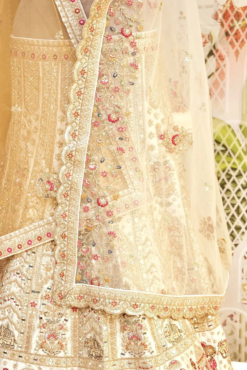 RAW SILK CHIKU COLOR LEHENGA