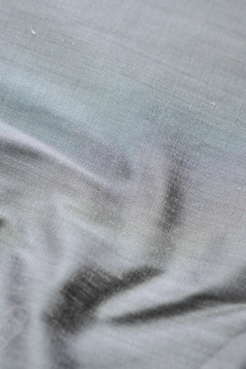 COTTON SILK BLACK WITH GREY COLOR UNSTITCHED SUIT MATERIAL
