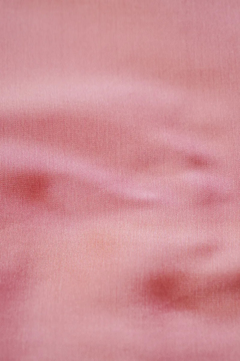 BANARASI SILK PONDS PINK COLOR UNSTITCHED SUIT MATERIAL