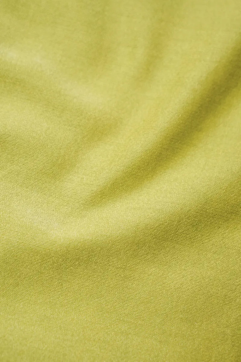 TISSUE SILK LIME YELLOW COLOR UNSTITCHED SUIT MATERIAL