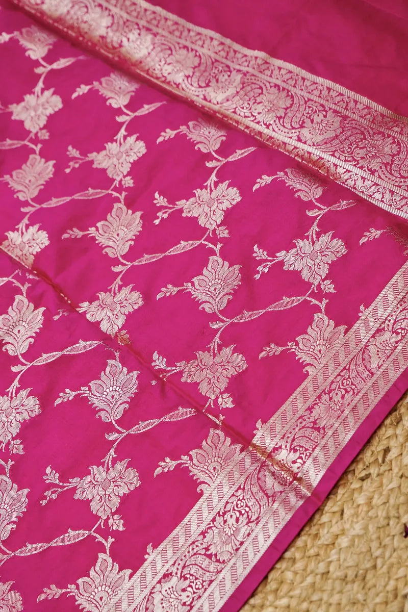 CHINIYA SILK PINK COLOR UNSTITCHED SUIT MATERIAL