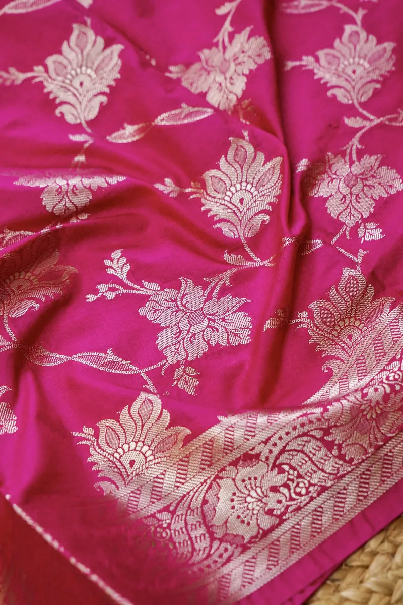 CHINIYA SILK PINK COLOR UNSTITCHED SUIT MATERIAL