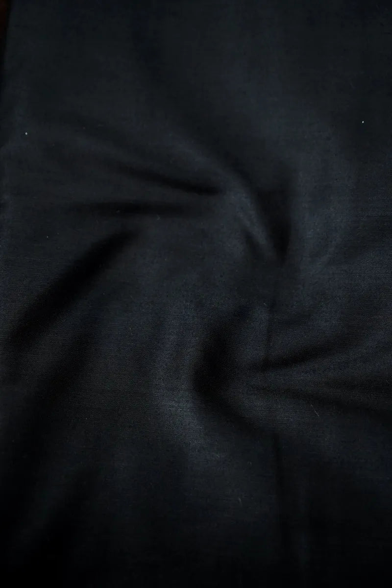 COTTON SILK GREY WITH BLACK COLOR UNSTITCHED SUIT MATERIAL