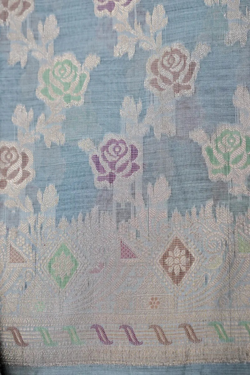 COTTON SILK GREY COLOR UNSTITCHED SUIT MATERIAL