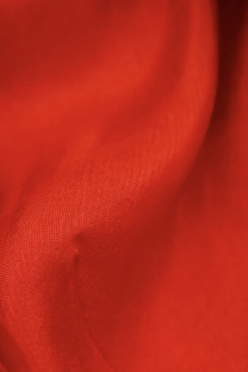 BANARASI KATAN SILK RED COLOR UNSTITCHED SUIT MATERIAL