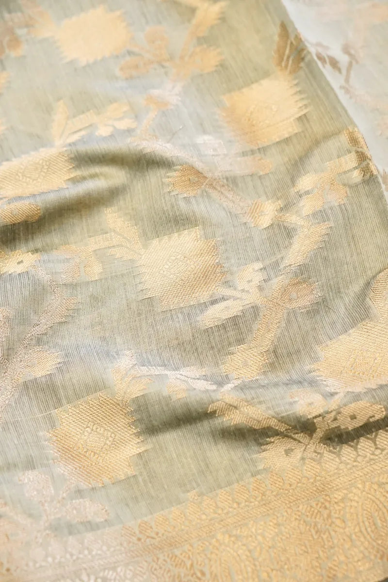 COTTON SILK LIME MINT GREEN COLOR UNSTITCHED SUIT MATERIAL