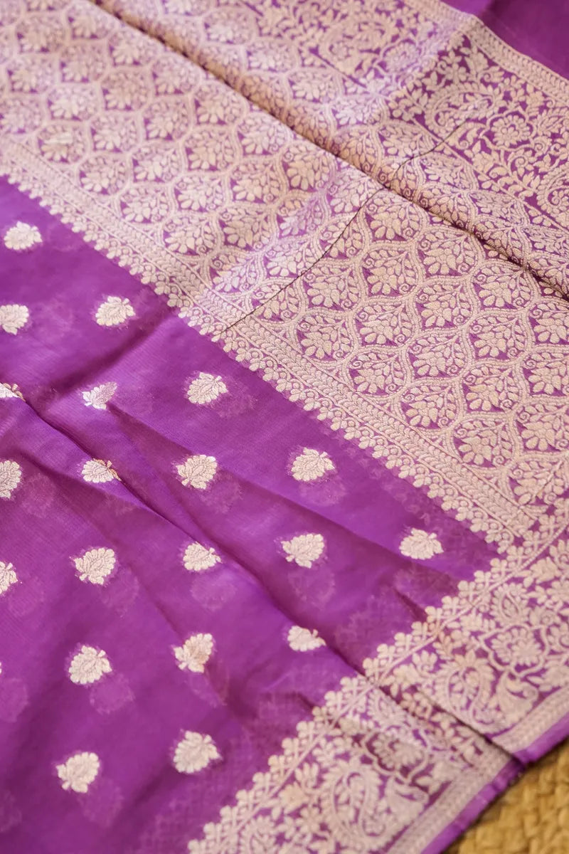 BANARASI GEORGETTE MAGENTA COLOR UNSTITCHED SUIT MATERIAL