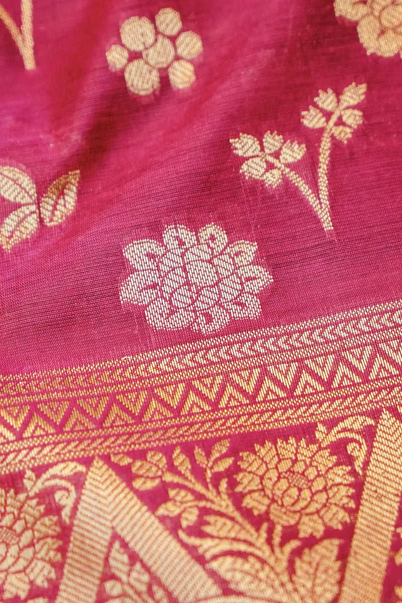 RAW SILK  PINK COLOR UNSTITCHED SUIT MATERIAL