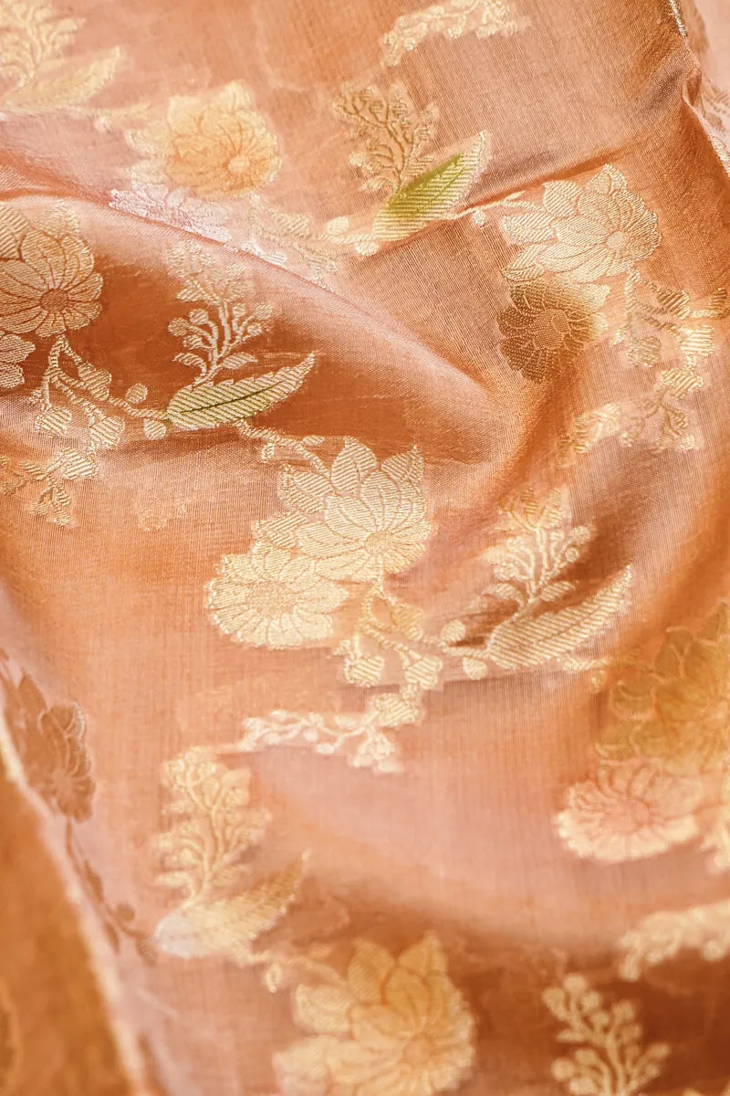 TISSUE SILK LITE FANTA COLOR UNSTITCHED SUIT MATERIAL