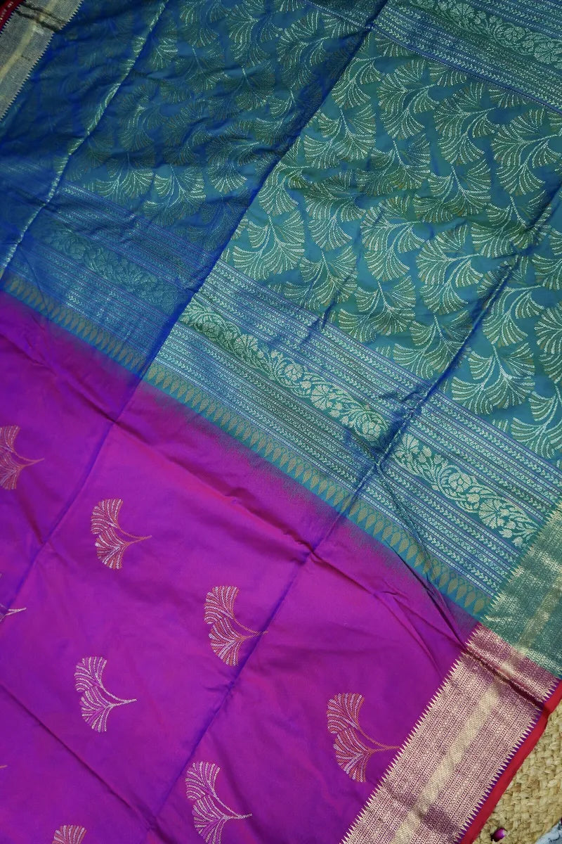 PURPLE COLOR BANARASI SILK SAREE