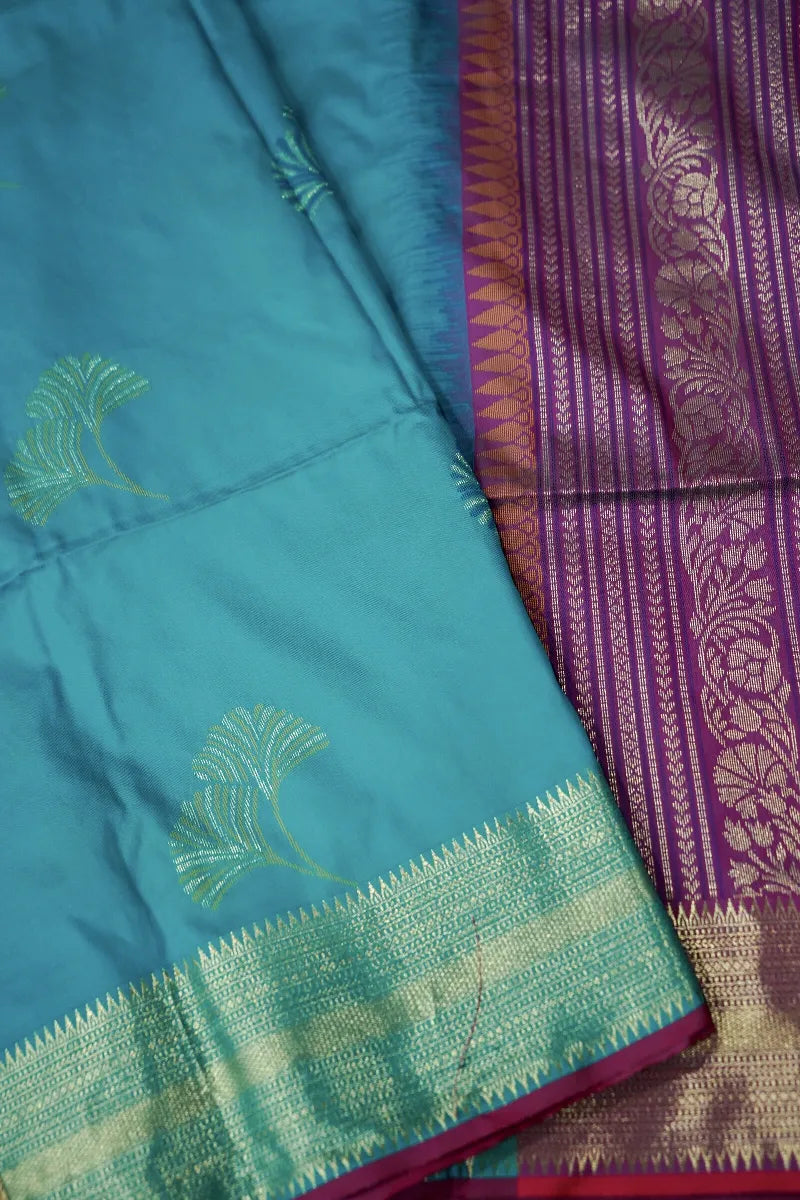 RAMA GREEN COLOR BANARASI SILK SAREE