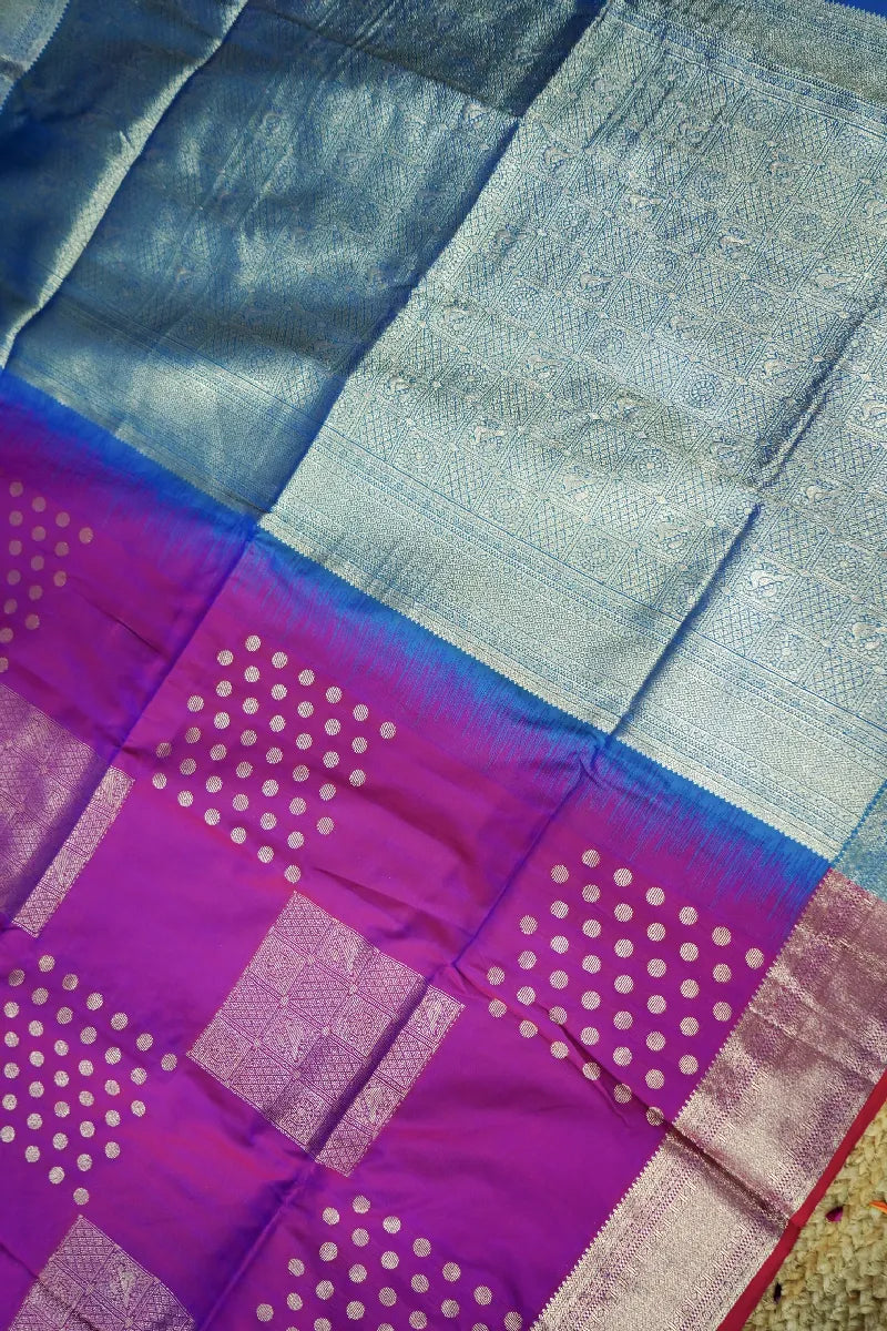 PURPLE COLOR BANARASI SILK SAREE