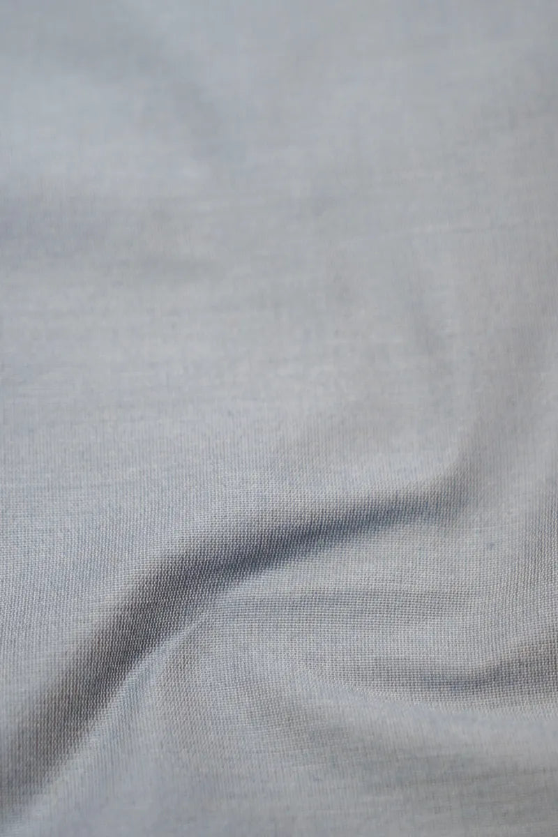 COTTON SILK GREY COLOR UNSTITCHED SUIT MATERIAL