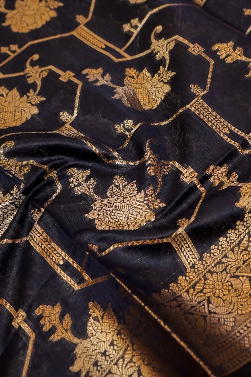 COTTON SILK RED WITH CARBON BLUE  COLOR UNSTITCHED SUIT MATERIAL