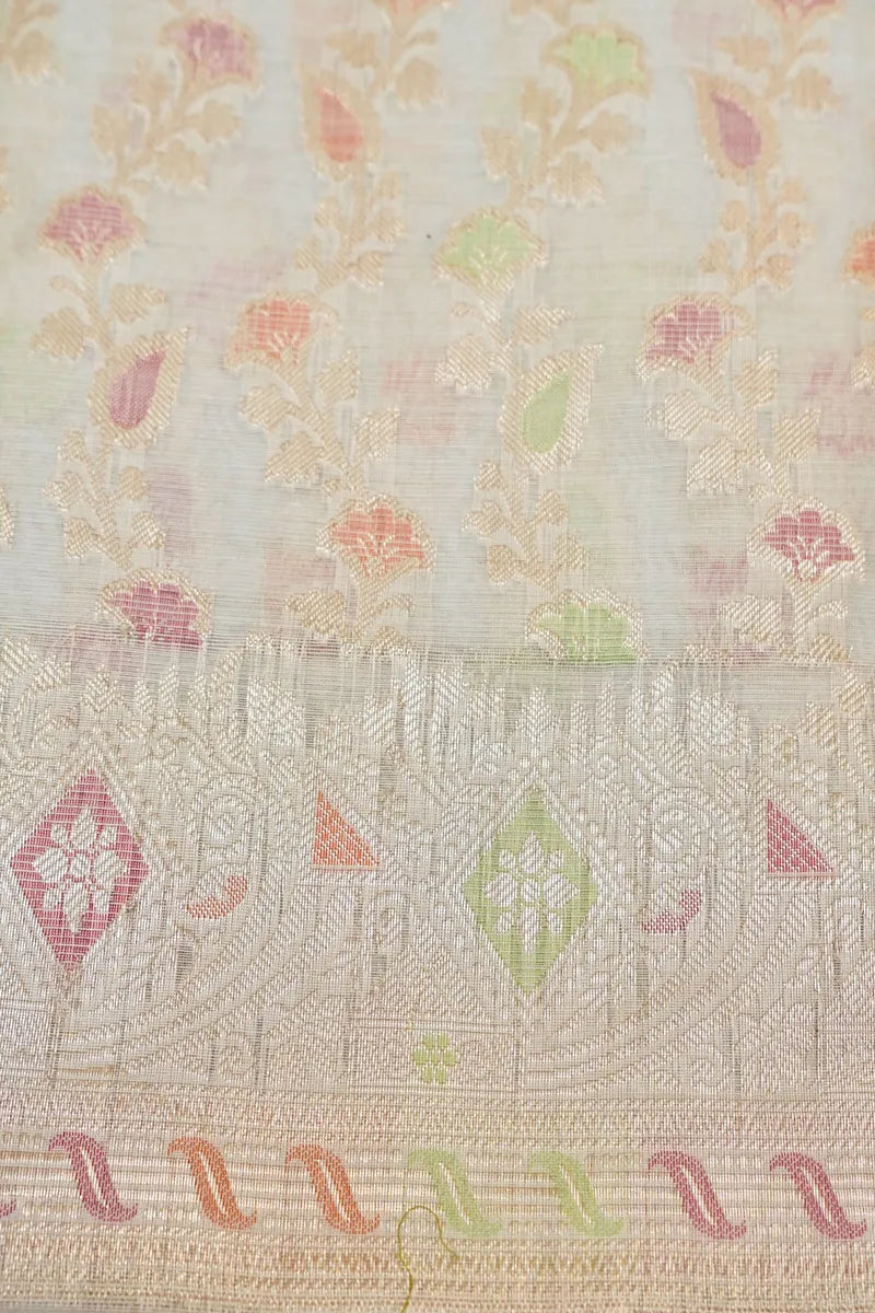 COTTON SILK GREY COLOR UNSTITCHED SUIT MATERIAL