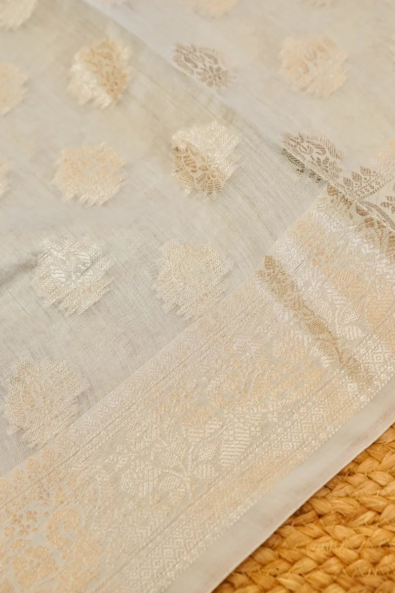 COTTON SILK GREY COLOR UNSTITCHED SUIT MATERIAL