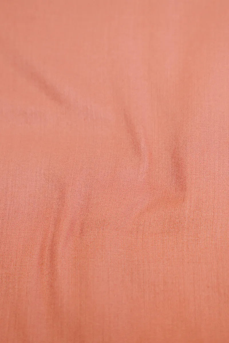 COTTON SILK PASTEL PINK COLOR UNSTITCHED SUIT MATERIAL