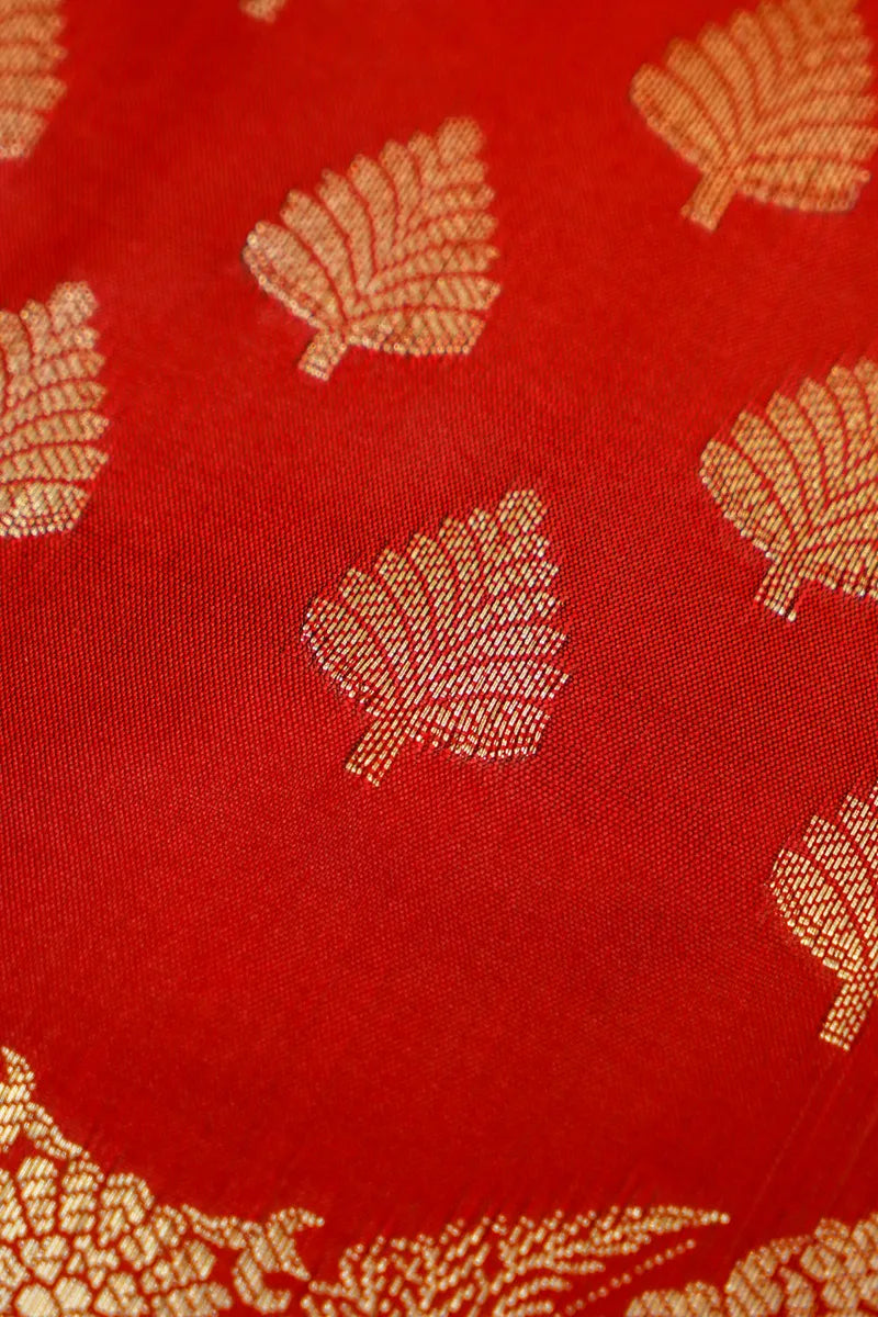 BANARASI SILK MAROON COLOR UNSTITCHED SUIT MATERIAL