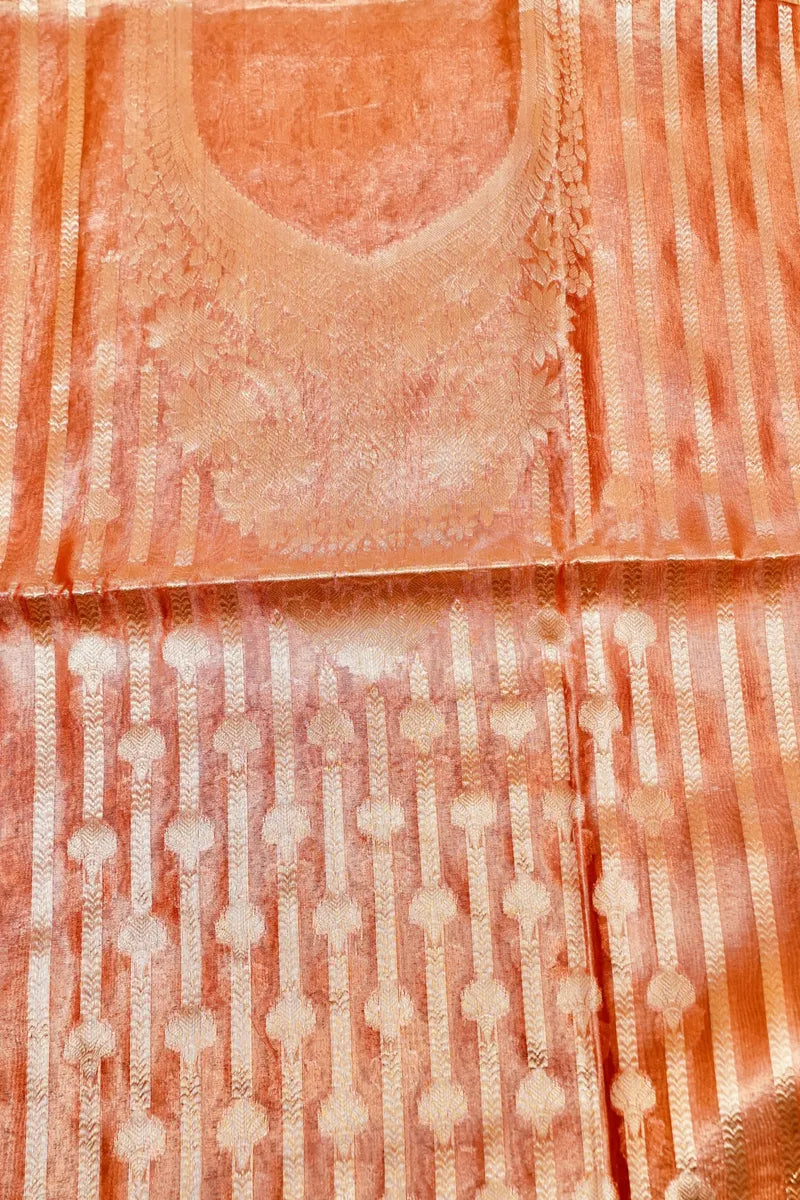 TISSUE SILK PESTAL FANTA COLOR UNSTITCHED SUIT MATERIAL