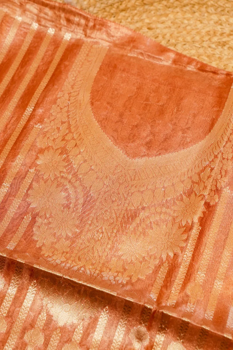 TISSUE SILK PESTAL FANTA COLOR UNSTITCHED SUIT MATERIAL