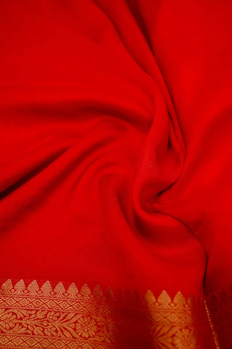 RED COLOR DOLA SILK SAREE