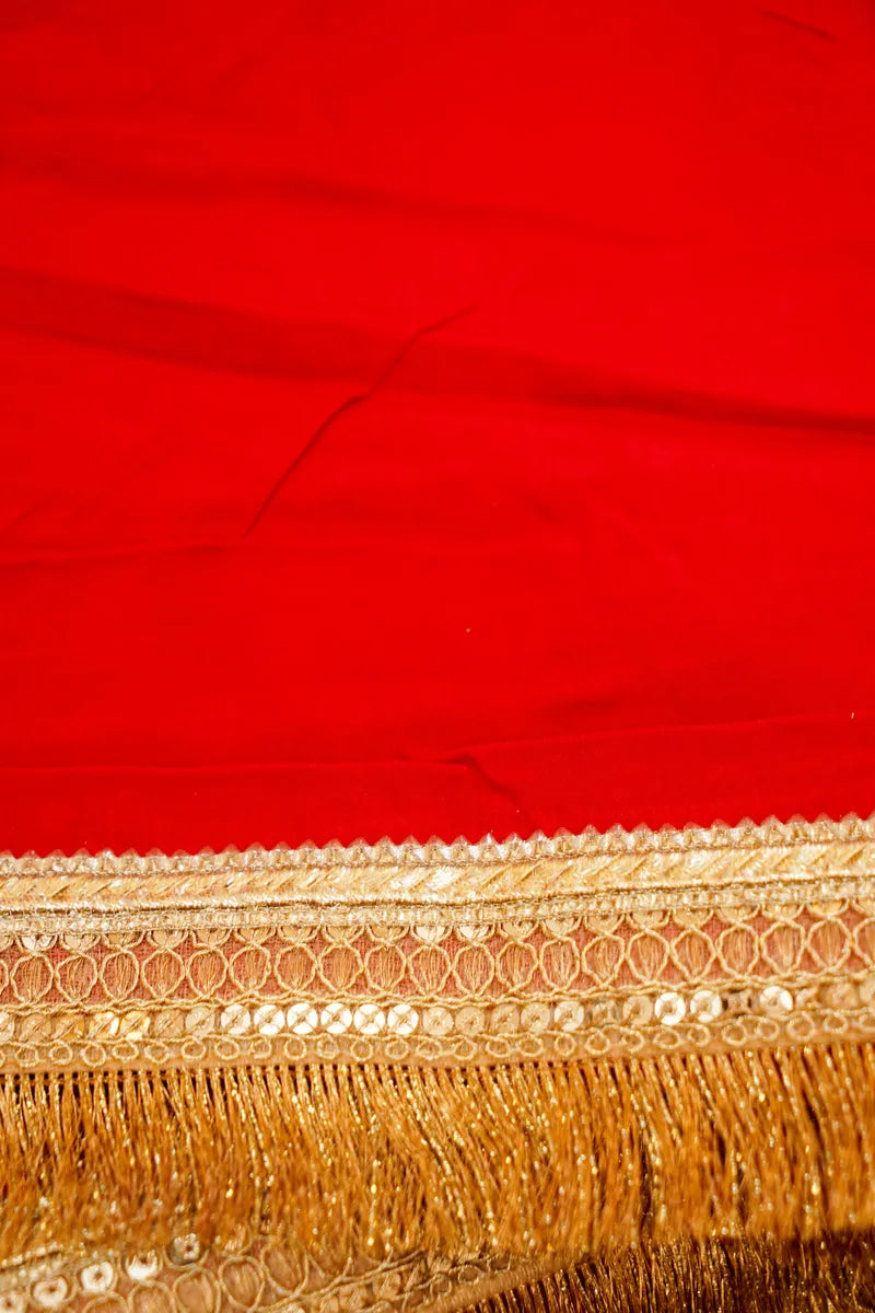 RED COLOR DOLA SILK SAREE