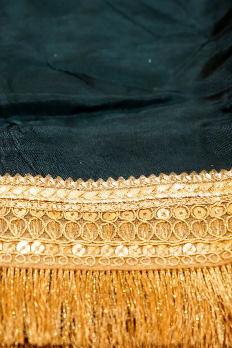 ELECTRIC BLUE COLOR DOLA SILK SAREE