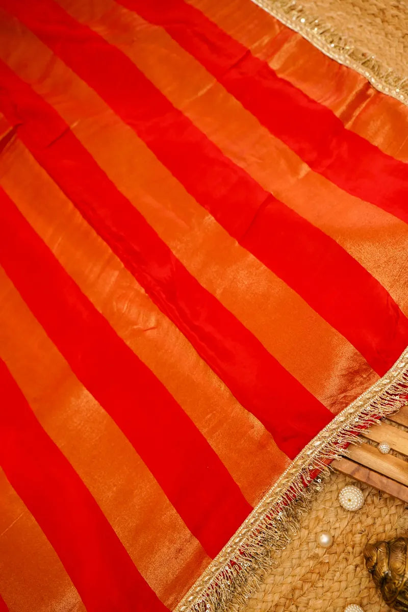 RED COLOR DOLA SILK SAREE
