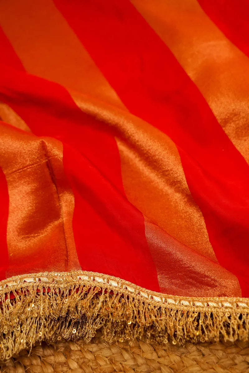 RED COLOR DOLA SILK SAREE