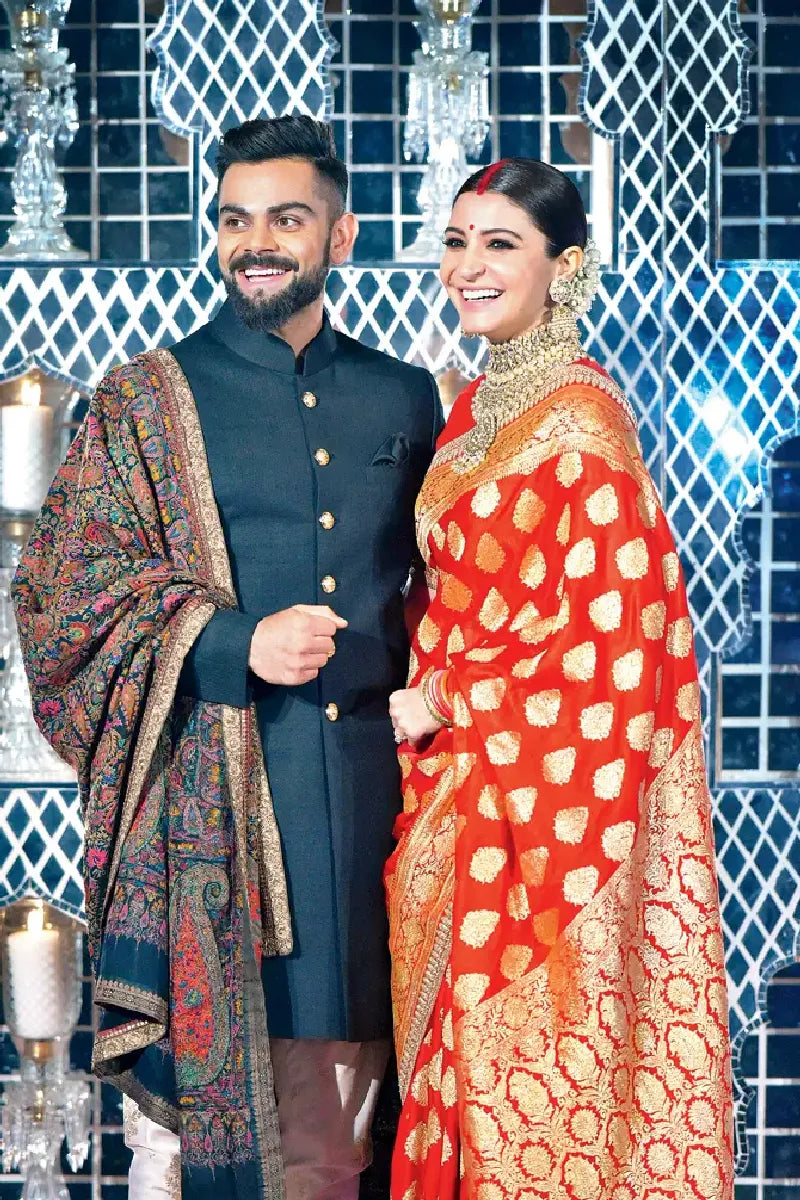 ANUSHKA SHARMA IN RED COLOR PURE BANARASI SILK SAREE