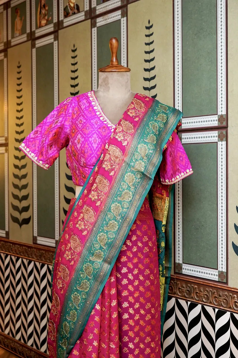 BANARASI RANI COLOR KHADDI GEORGETTE SAREE