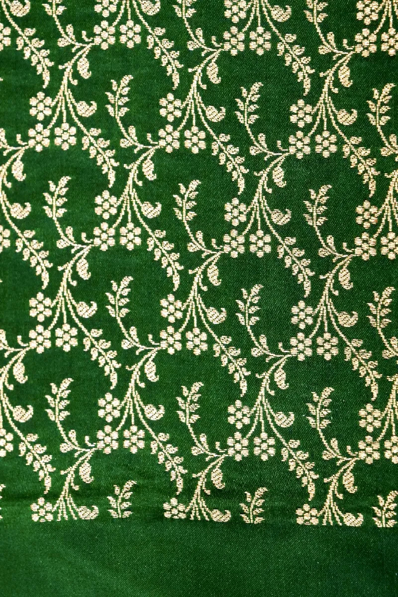 GREEN COLOR BANARASI SILK SAREE