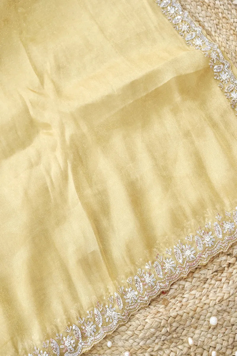 BIEGE COLOR CREPE SILK SAREE